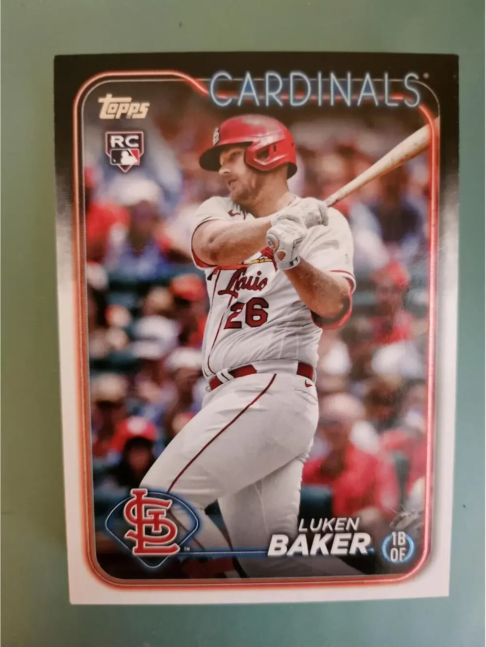 2024 Topps Baseball Series One #207 Luken Baker RC - St. Louis Cardinals